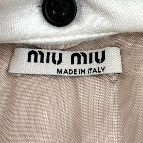 Miu Miu Pink Long-Sleeved Bomber Jacket W/ White Attached Hoodie & Zipper Closur - Picture 6 of 8